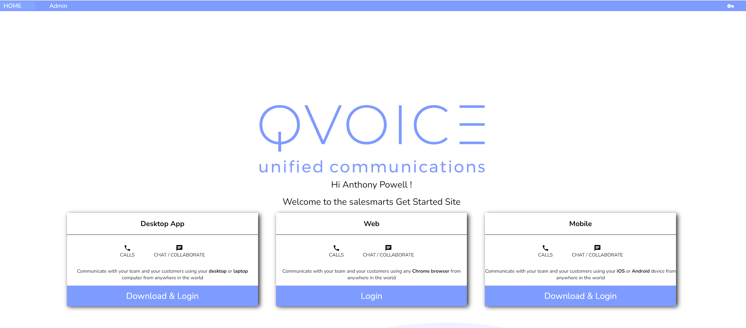 QVOICE Onboarding Site